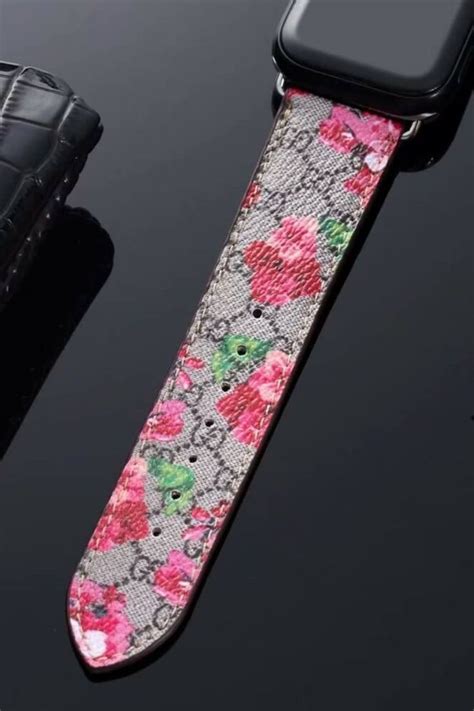 gucci apple watch band floral|genuine Gucci watch bands.